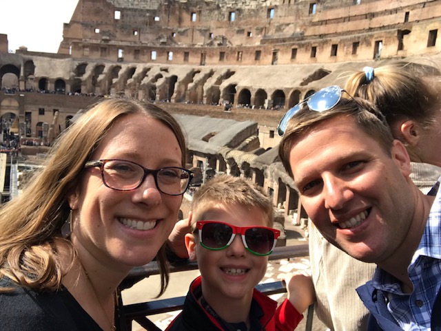 Rome Colosseum us inside
